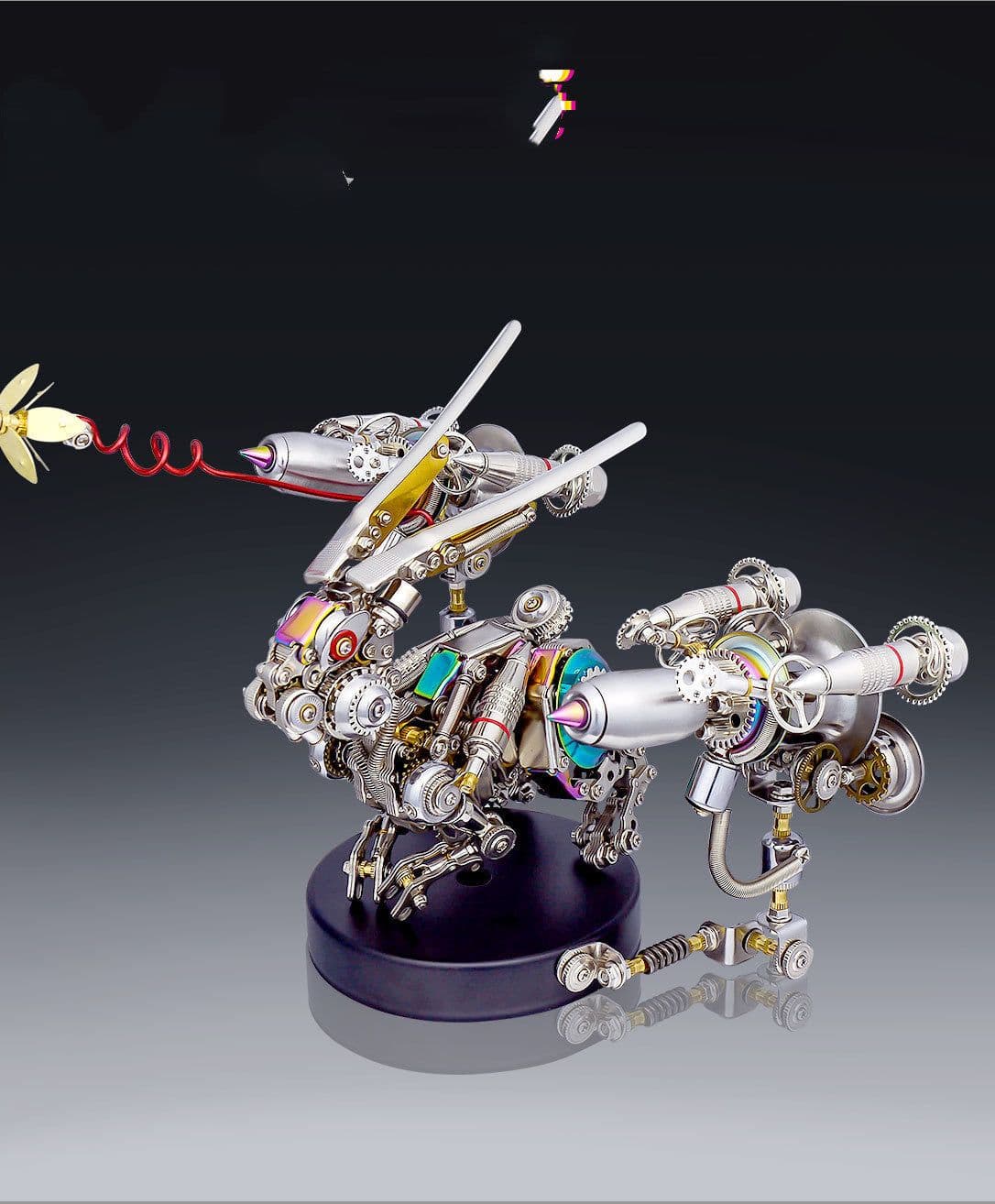 image-Mechanical Rabbit Aerospace High Difficulty Precision Machinery Metal Assembly Educational Toys