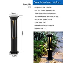 image-LED Lawn Lamp Outdoor Waterproof Solar Floor Lamp