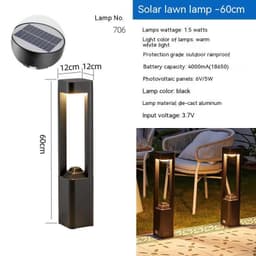 image-LED Lawn Lamp Outdoor Waterproof Solar Floor Lamp