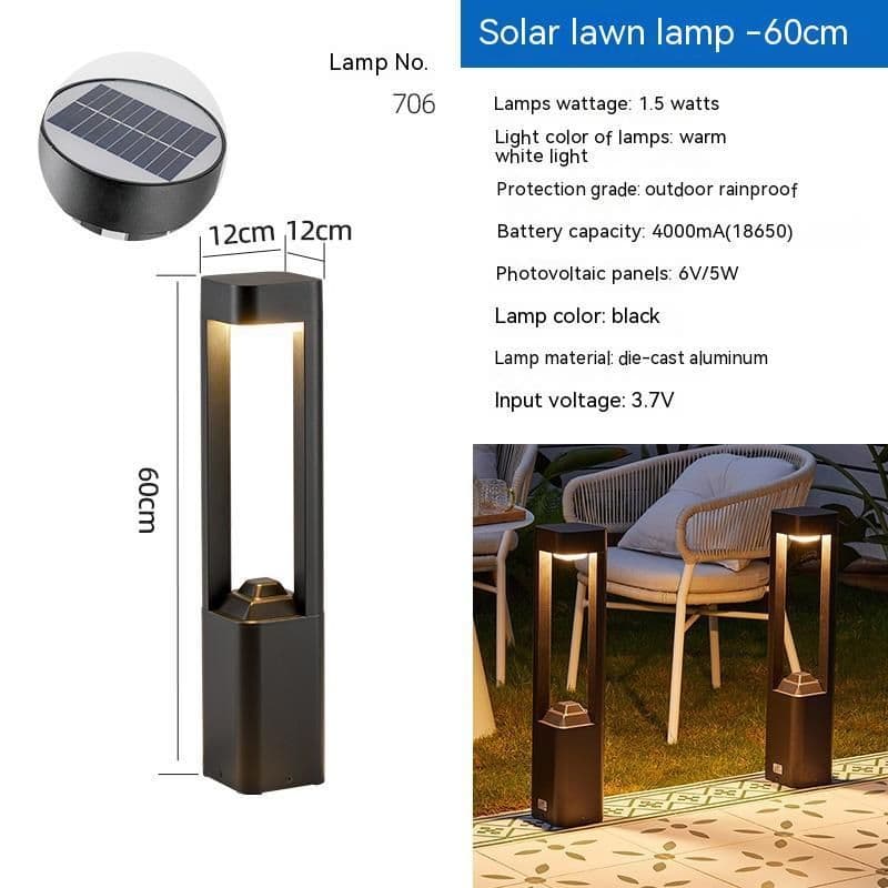 image-LED Lawn Lamp Outdoor Waterproof Solar Floor Lamp