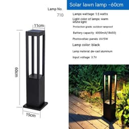 image-LED Lawn Lamp Outdoor Waterproof Solar Floor Lamp