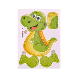 image-Cartoon Dinosaur 3D Puzzle Model Children DIY Handmade