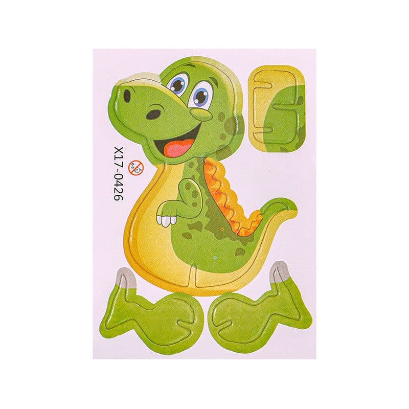 image-Cartoon Dinosaur 3D Puzzle Model Children DIY Handmade