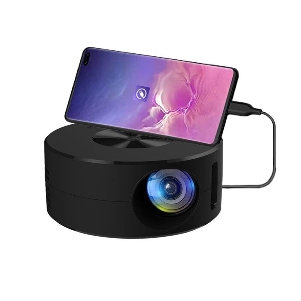 image-YT200 Home Projector Low Noise LCD Mini Portable Children's Wireless Mobile Phone Same Screen Projection