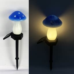 image-Plastics Solar Mushroom Night Light Outdoor Courtyard Garden Balcony Layout Lawn Waterproof Landscape Decoration Colorful Light