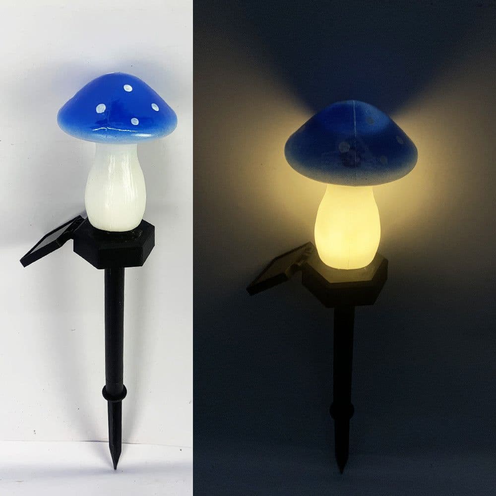 image-Plastics Solar Mushroom Night Light Outdoor Courtyard Garden Balcony Layout Lawn Waterproof Landscape Decoration Colorful Light