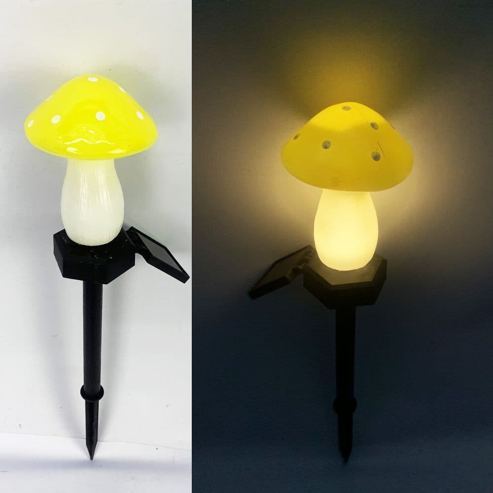 image-Plastics Solar Mushroom Night Light Outdoor Courtyard Garden Balcony Layout Lawn Waterproof Landscape Decoration Colorful Light