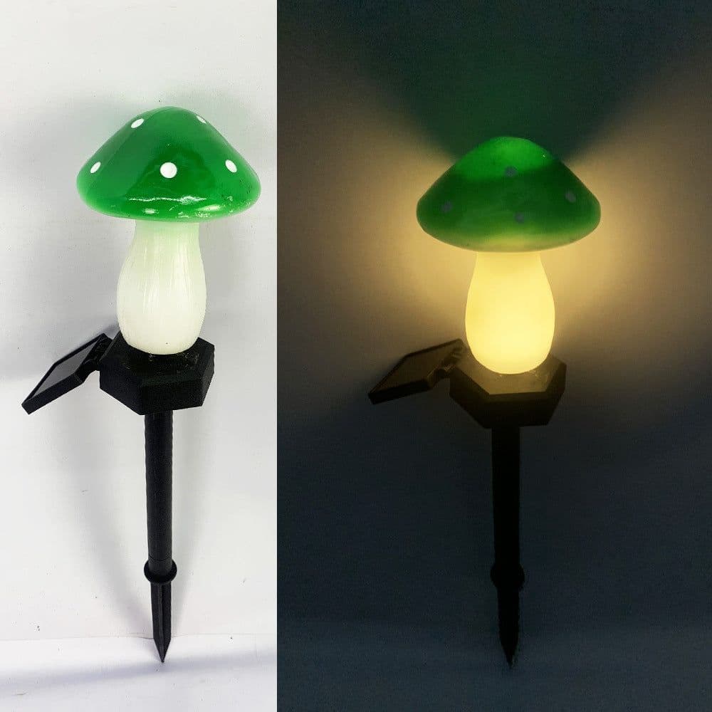 image-Plastics Solar Mushroom Night Light Outdoor Courtyard Garden Balcony Layout Lawn Waterproof Landscape Decoration Colorful Light