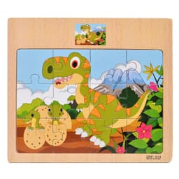 image-Wooden 12-piece Puzzle Puzzle Infant Children Early Childhood Educational Toys Animal Transportation Wooden Puzzle Toy