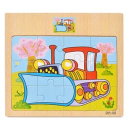 image-Wooden 12-piece Puzzle Puzzle Infant Children Early Childhood Educational Toys Animal Transportation Wooden Puzzle Toy
