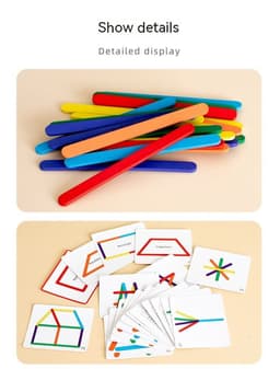image-Rainbow Stick Early Education Thinking Puzzle Toy Children's Mathematics