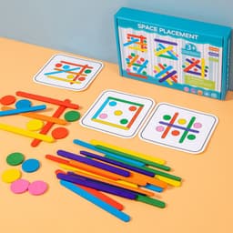 image-Rainbow Stick Early Education Thinking Puzzle Toy Children's Mathematics