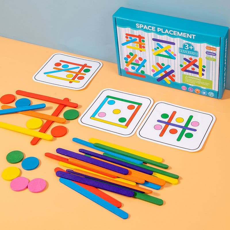 image-Rainbow Stick Early Education Thinking Puzzle Toy Children's Mathematics