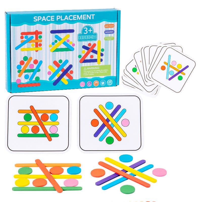 image-Rainbow Stick Early Education Thinking Puzzle Toy Children's Mathematics