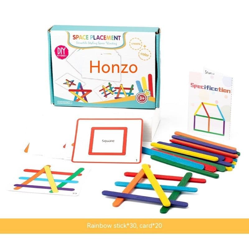 image-Rainbow Stick Early Education Thinking Puzzle Toy Children's Mathematics