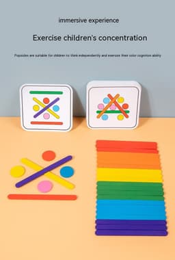 image-Rainbow Stick Early Education Thinking Puzzle Toy Children's Mathematics