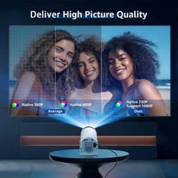 image-Home HD Projector Bluetooth Portable Mini 4K Mini Phone Y5S Home Theater Projector