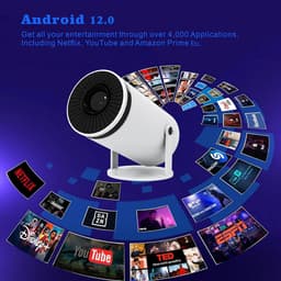 image-Home HD Projector Bluetooth Portable Mini 4K Mini Phone Y5S Home Theater Projector
