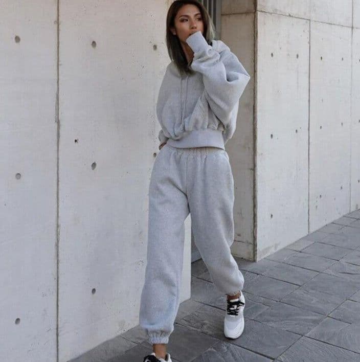image-New Style Autumn And Winter Women's New Casual Hoodie Coat Sports Suit