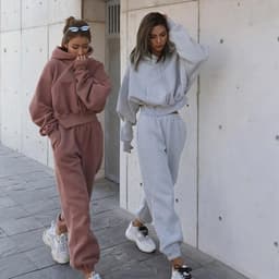 image-New Style Autumn And Winter Women's New Casual Hoodie Coat Sports Suit
