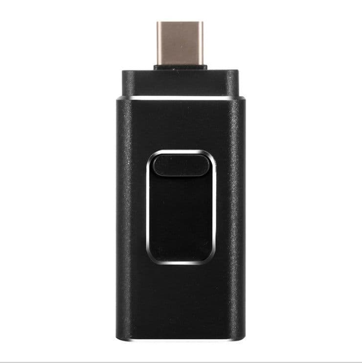 image-Compatible with Apple , Mobile Phone U Disk Dual-Use Four-In-One Otg Metal U Disk