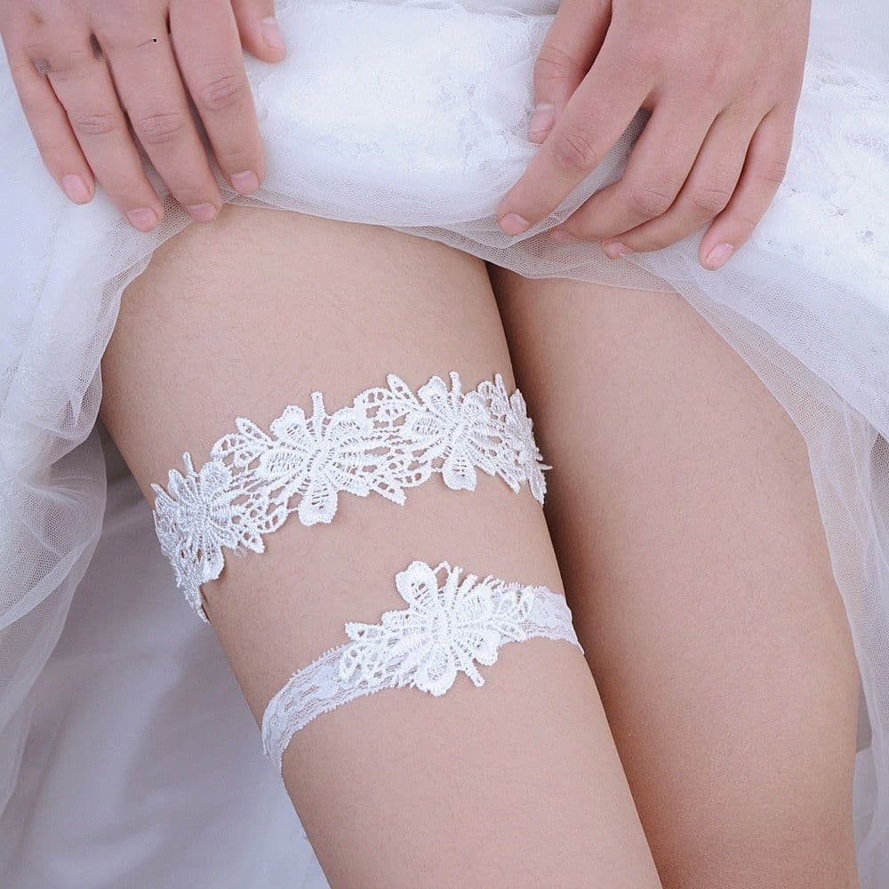 image-Garter Belt Set Garter Socks Lace Leg Straps