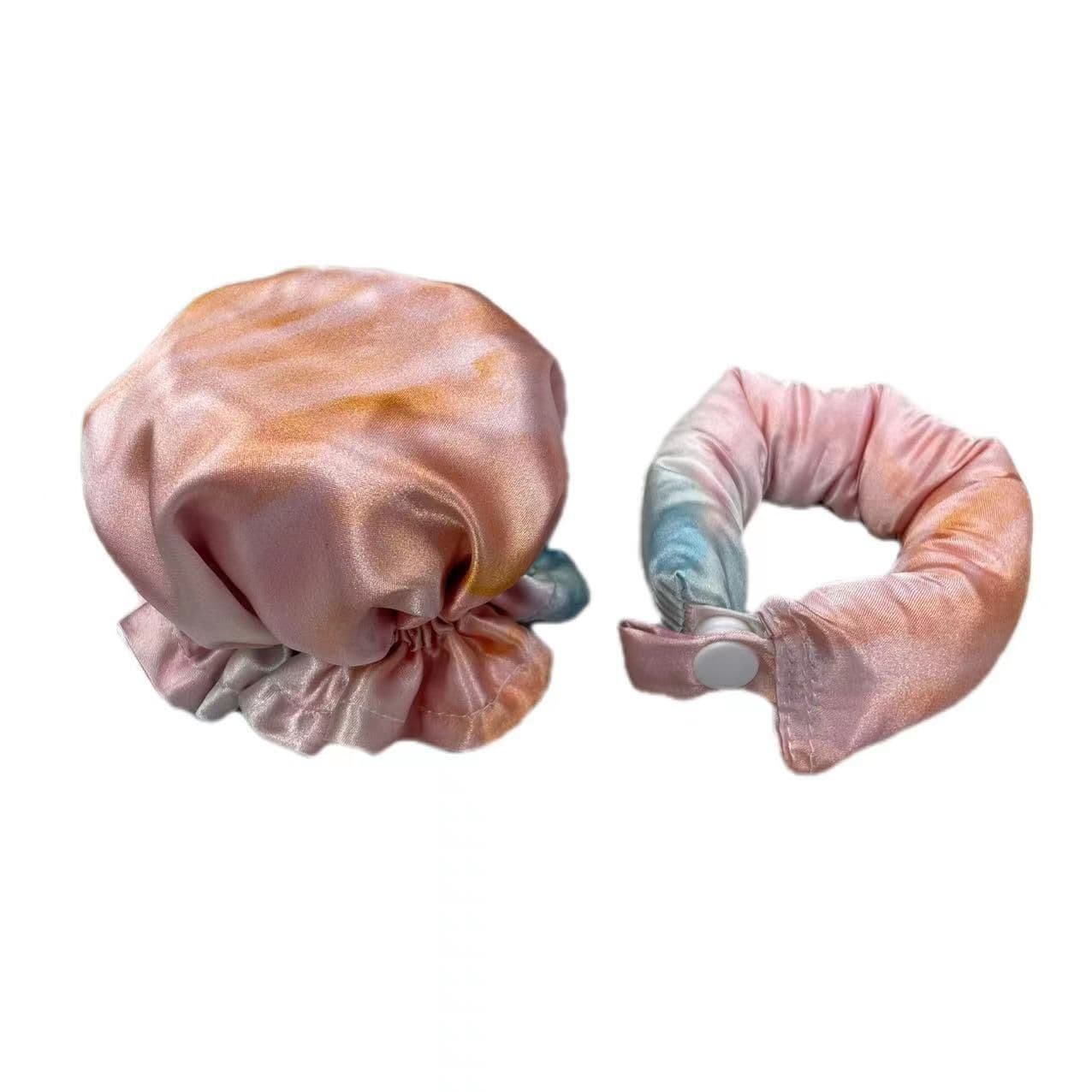 image-New Heatless Curl Stick With Cloth Cover Cute Ball Head Hair Curler Headband Hair Rollers Wave Form Curling Rod Hair Style Tools Gadgets