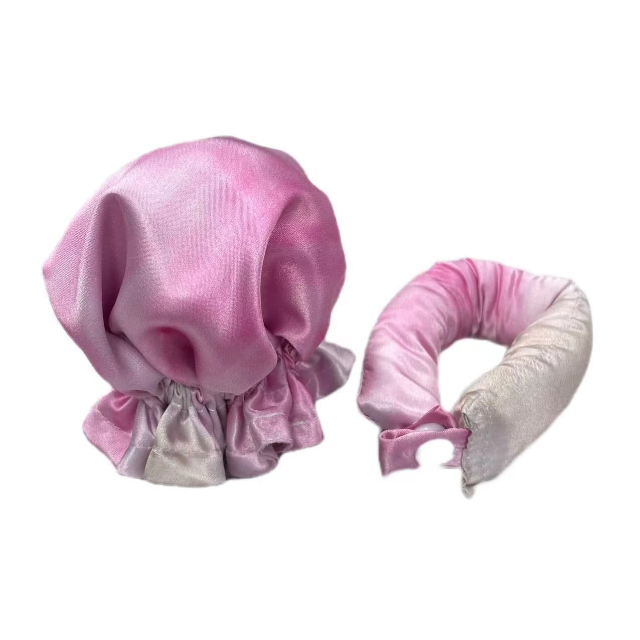 image-New Heatless Curl Stick With Cloth Cover Cute Ball Head Hair Curler Headband Hair Rollers Wave Form Curling Rod Hair Style Tools Gadgets