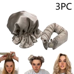 image-New Heatless Curl Stick With Cloth Cover Cute Ball Head Hair Curler Headband Hair Rollers Wave Form Curling Rod Hair Style Tools Gadgets