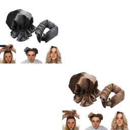 image-New Heatless Curl Stick With Cloth Cover Cute Ball Head Hair Curler Headband Hair Rollers Wave Form Curling Rod Hair Style Tools Gadgets