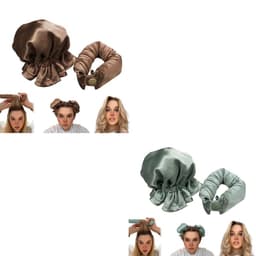 image-New Heatless Curl Stick With Cloth Cover Cute Ball Head Hair Curler Headband Hair Rollers Wave Form Curling Rod Hair Style Tools Gadgets