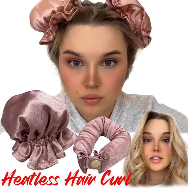 image-New Heatless Curl Stick With Cloth Cover Cute Ball Head Hair Curler Headband Hair Rollers Wave Form Curling Rod Hair Style Tools Gadgets