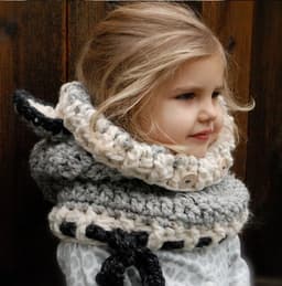 image-Children's wool knit hat hand-knitted warm earmuffs cape caps for men and women
