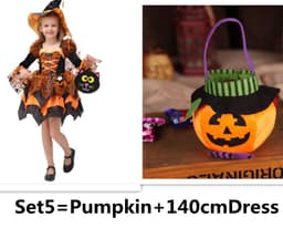 image-Halloween Children Costume Cosplay Witch Princess Dress