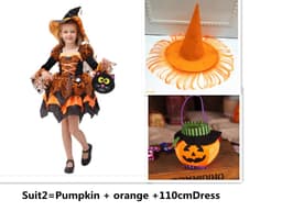 image-Halloween Children Costume Cosplay Witch Princess Dress
