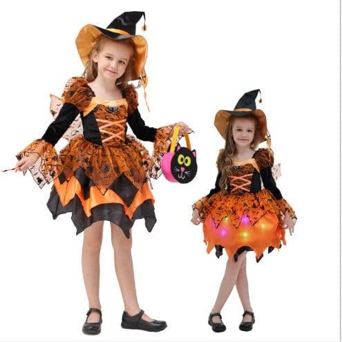 image-Halloween Children Costume Cosplay Witch Princess Dress
