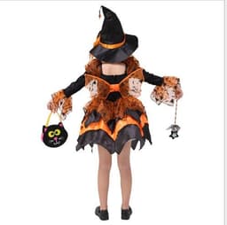 image-Halloween Children Costume Cosplay Witch Princess Dress