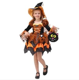 image-Halloween Children Costume Cosplay Witch Princess Dress