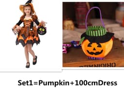 image-Halloween Children Costume Cosplay Witch Princess Dress
