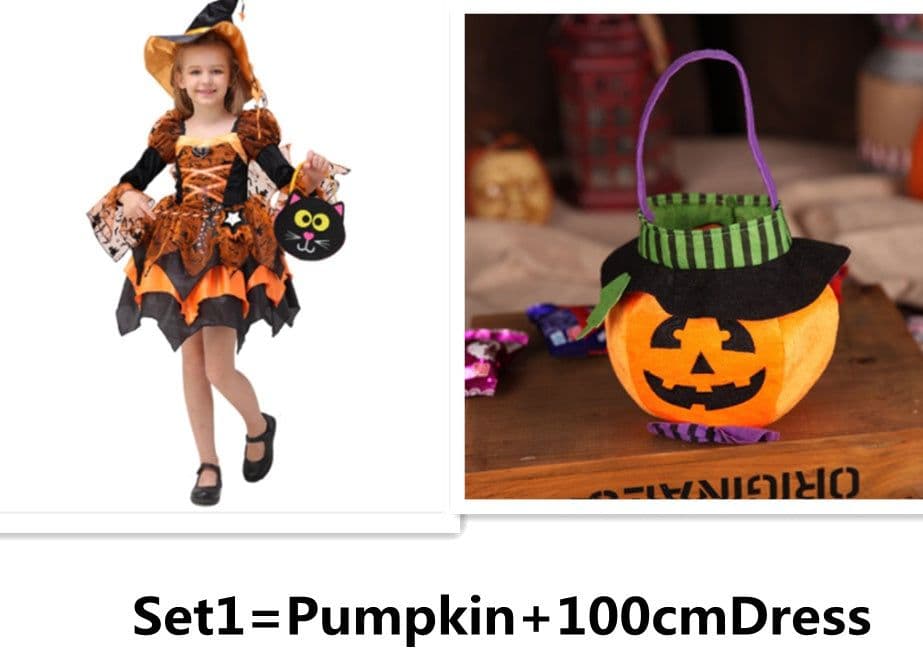 image-Halloween Children Costume Cosplay Witch Princess Dress