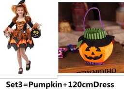 image-Halloween Children Costume Cosplay Witch Princess Dress
