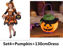 image-Halloween Children Costume Cosplay Witch Princess Dress