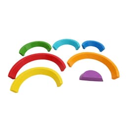 image-Kids Wooden Blocks Rainbow Wooden Buliding Blocks