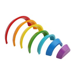 image-Kids Wooden Blocks Rainbow Wooden Buliding Blocks