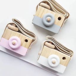 image-Cute Wooden Toys Camera Baby Kids
