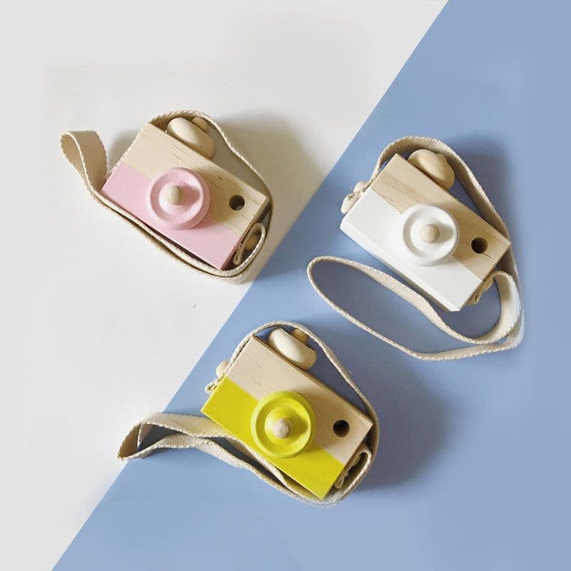 image-Cute Wooden Toys Camera Baby Kids