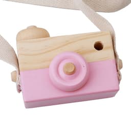 image-Cute Wooden Camera Toys Baby Kid Hanging Photography Prop Decoration Educational Outdoor Activity Toy Children's Day Happy Gift