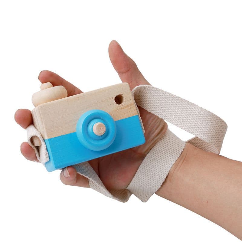 image-Cute Wooden Camera Toys Baby Kid Hanging Photography Prop Decoration Educational Outdoor Activity Toy Children's Day Happy Gift
