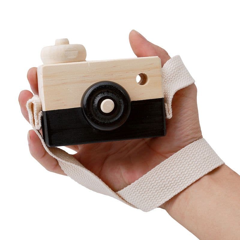 image-Cute Wooden Camera Toys Baby Kid Hanging Photography Prop Decoration Educational Outdoor Activity Toy Children's Day Happy Gift