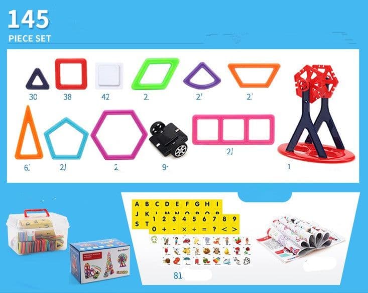 image-Magnetic piece building blocks change pulling magnetic piece children early education educational toy set magnetic piece